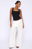 Off Beat Pants Off White