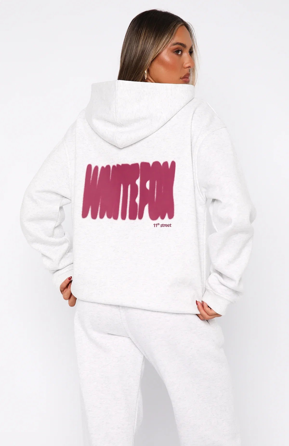 11th Street New York Or Nowhere Oversized Hoodie Berry Blast