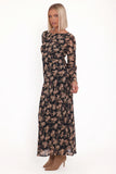 Joran Midi Dress Fired Bloom