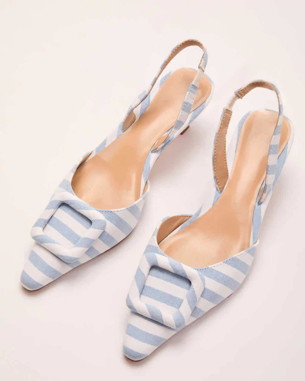 Payten Striped Slingback Heels