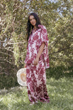 Elysia Pants Pink Burgundy
