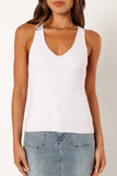 Emily Rib Top White