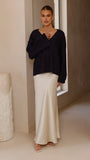 Silas Knit Top Navy