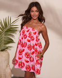 Sunny Harvest Novelty Fruit Print Mini Dress