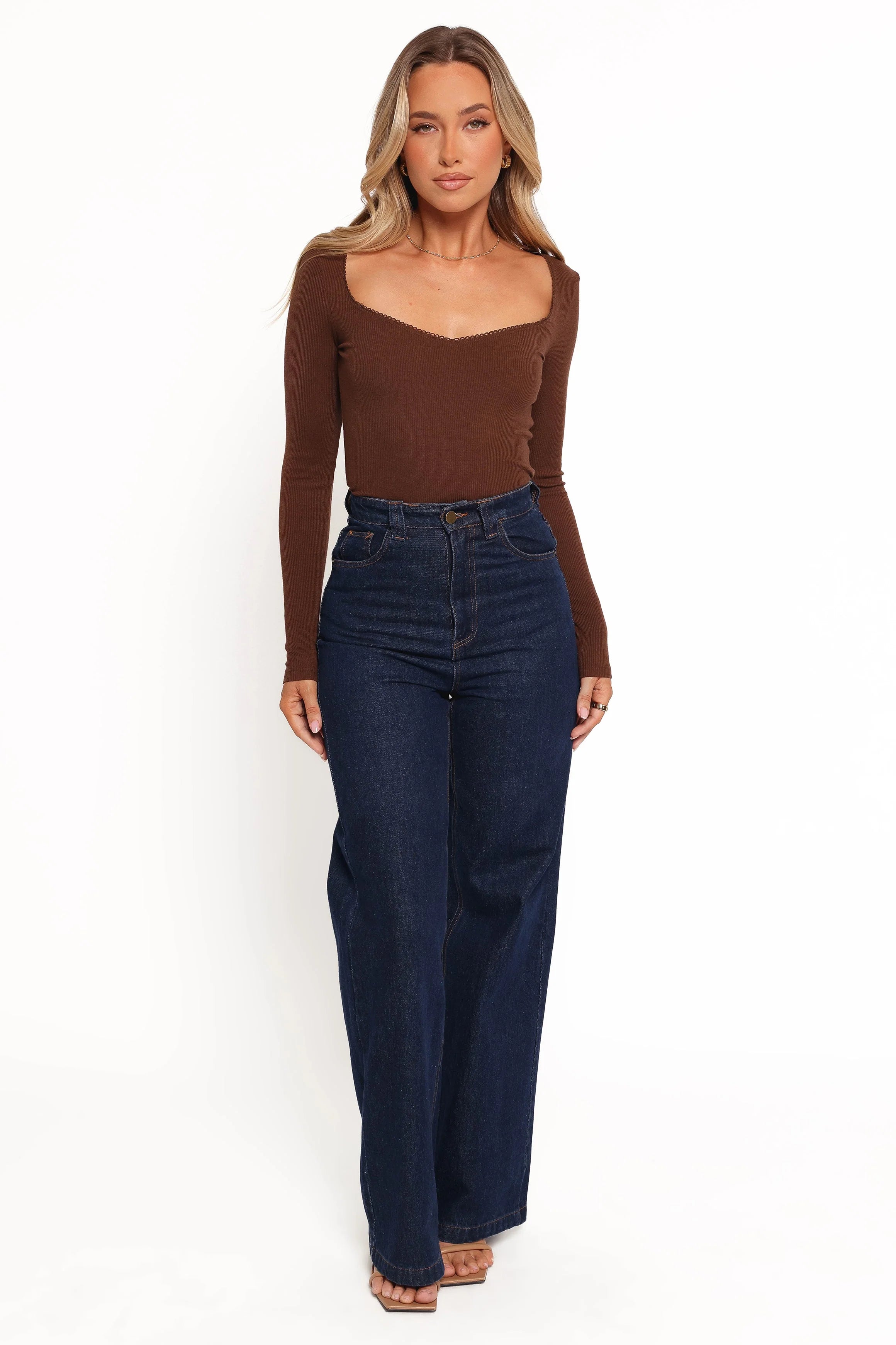 Verona Knit Top Brown