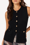 Blair Knit Vest Black