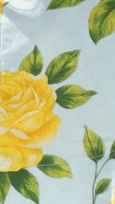 Charmain Top Lemon Aqua Floral