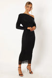 Loeve Long Sleeve Midi Dress Black