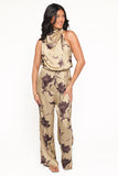 Savannah Jumpsuit Gold Floral