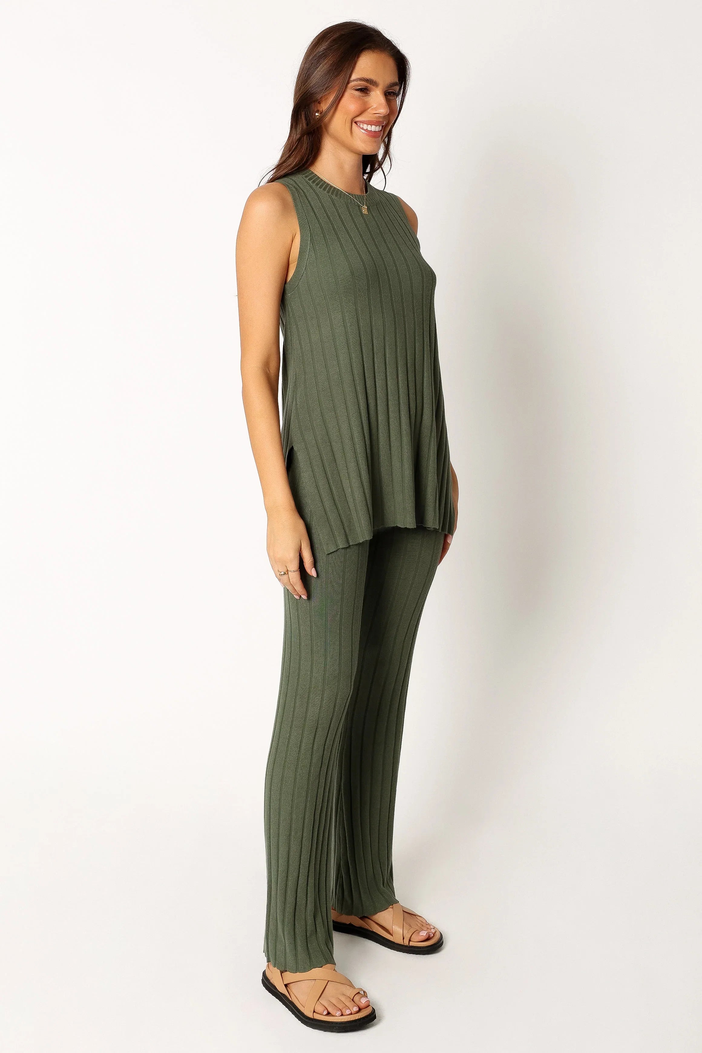 Silvie Knitted Set Olive