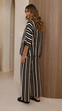 Layla Knit Wide Leg Pants Black