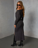 Rhodan Midi Off The Shoulder Sweater Dress