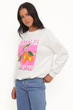 Amalfi Graphic Sweatshirt White