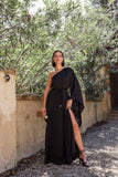 Matilda One Shoulder Maxi Dress Black