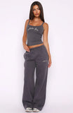 Why Wont You Wide Leg Sweatpants Volcanic