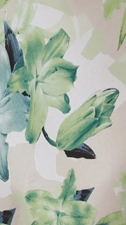 Oralia Maxi Dress Green Floral
