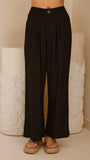 Lexi Linen Pants Black