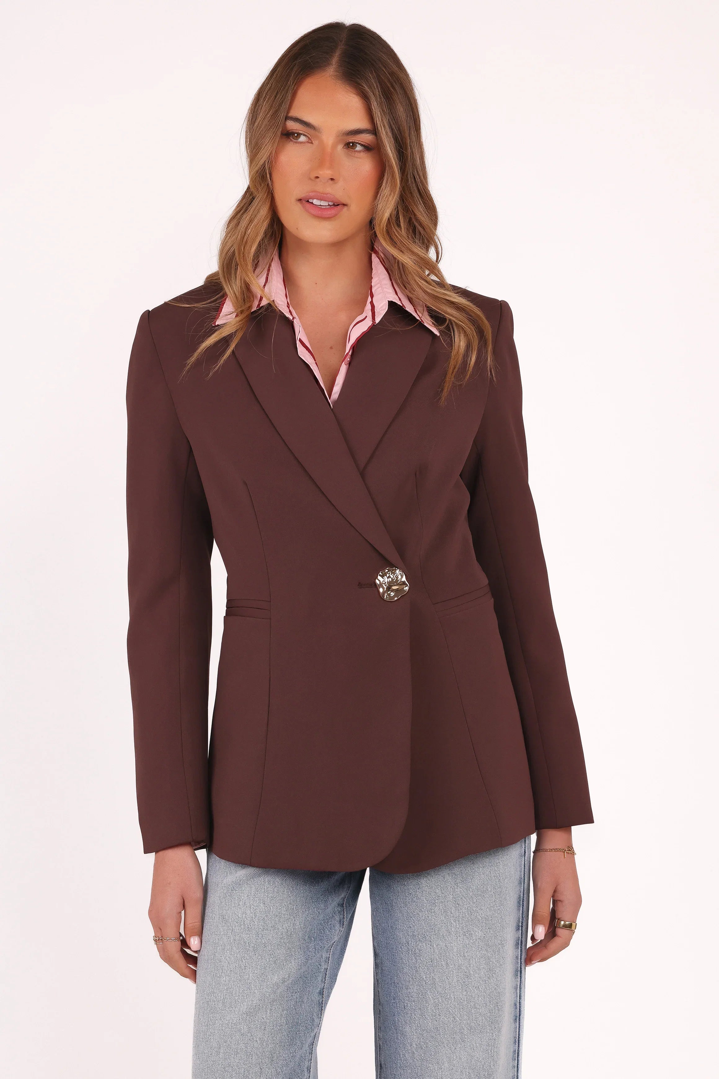 Leo Blazer Chocolate Brown