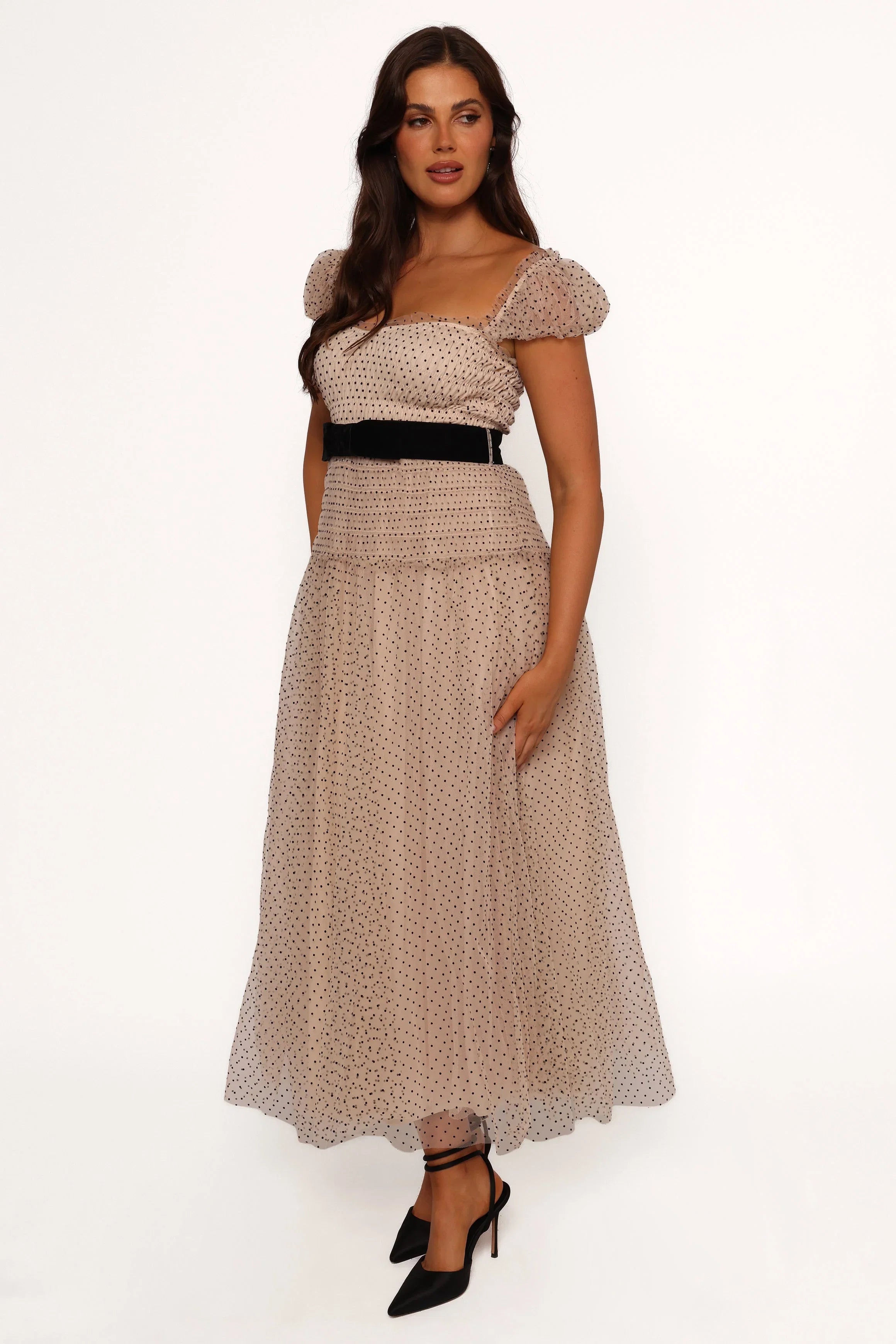 Bryn Midi Dress Nude