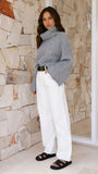 Jacques Knitted Jumper Grey