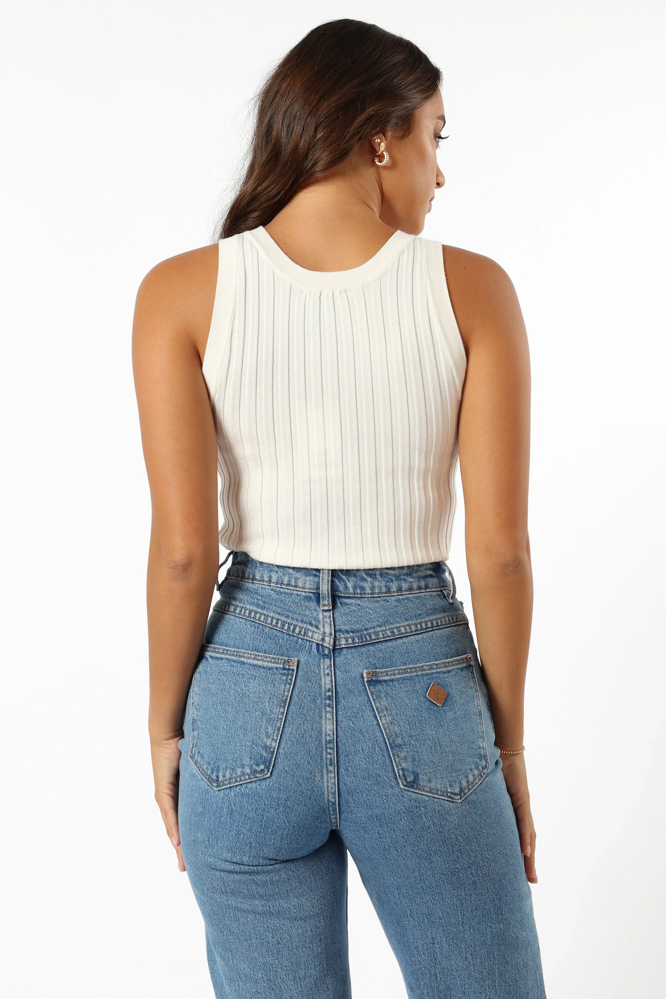 Charlie Knit Top White