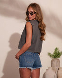Ciao Babe Cotton Graphic Muscle Tee