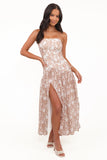 Nyx Strapless Maxi Dress Mocha