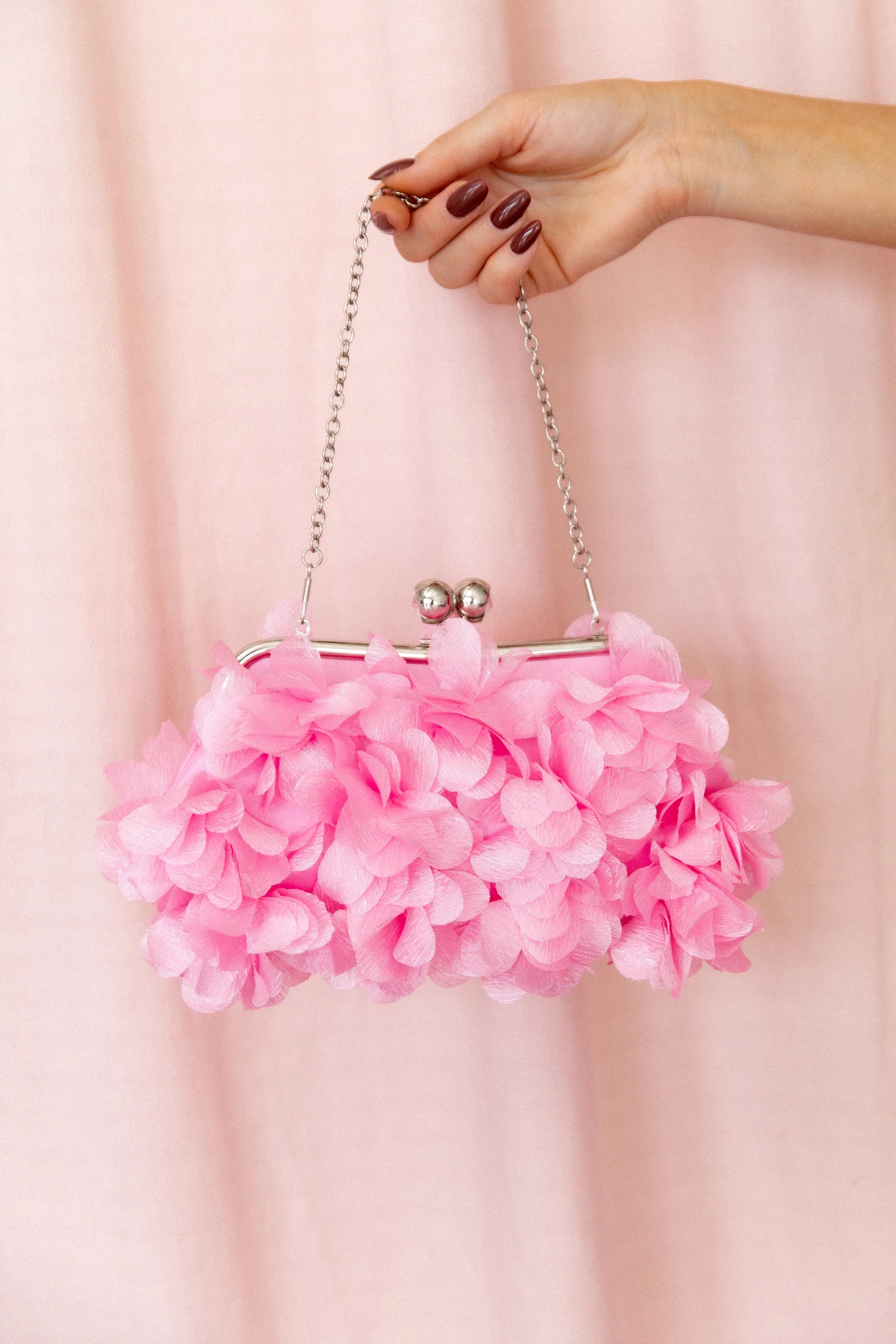 Mon Amour Floral Clutch Pink
