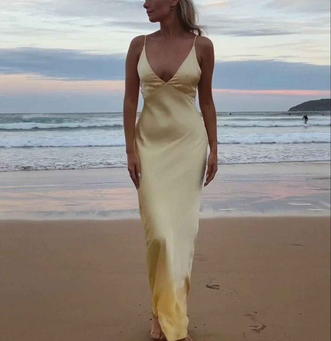 Ziah Maxi Dress Lemon