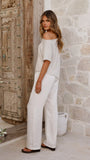 Blair Off Shoulder Tee Oatmeal