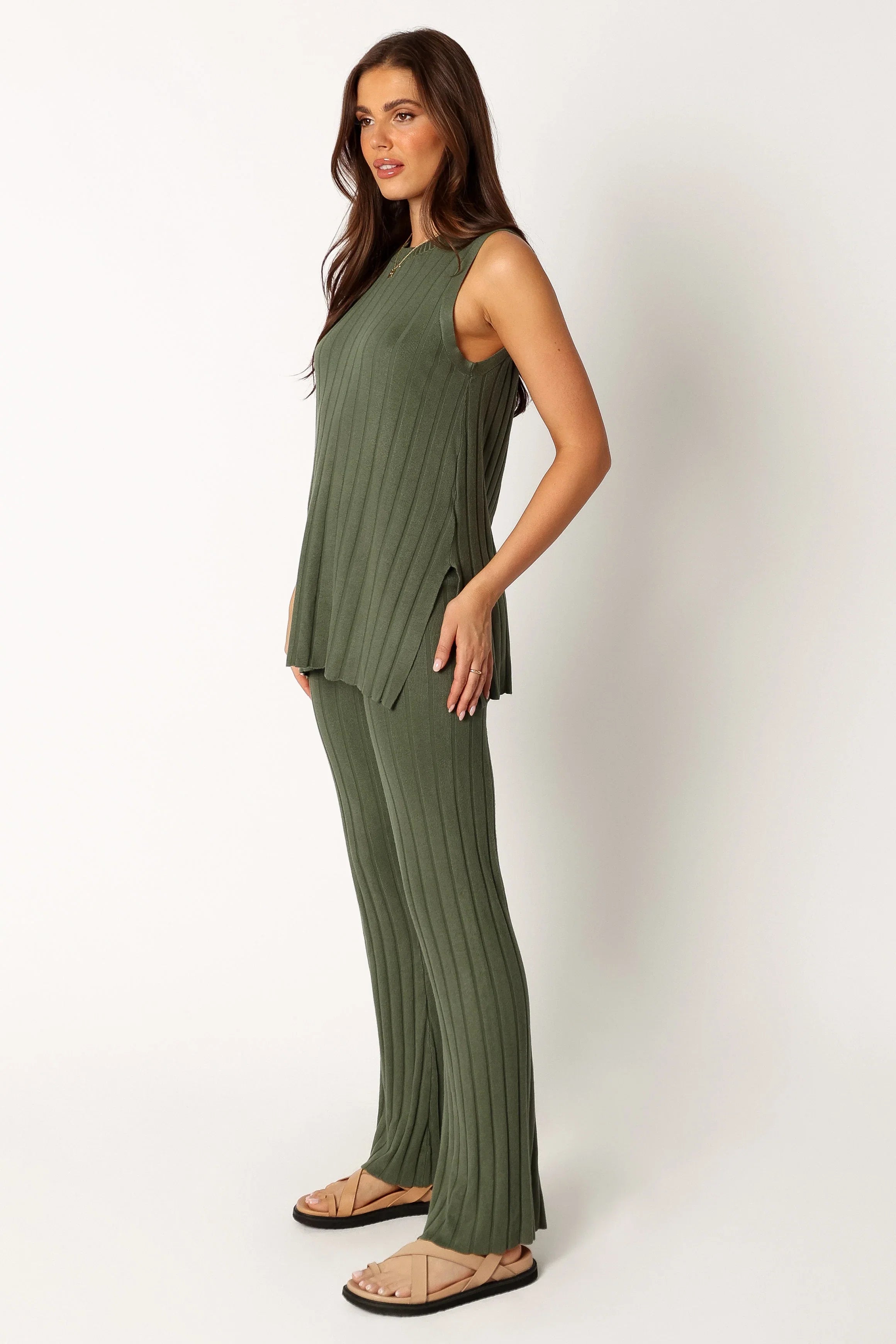 Silvie Knitted Set Olive