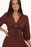 Eleonara Midi Dress Chocolate