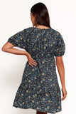 Tasmin Midi Dress Blue Floral