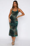 Tropic Like Its Hot Midi Dress Mystic Blossom