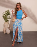 Glow Dream Abstract Print Maxi Skirt