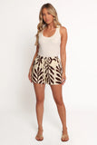 July Shorts Brown Palm