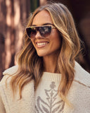 Dawn Frost Oversized Sunglasses