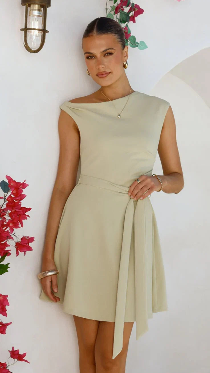 Gem Mini Dress Sage