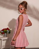 Sunwashed Days Gingham Print Mini Dress