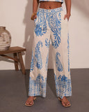 Wildflower Wander Abstract Floral Wide Leg Pants