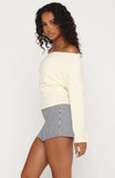 Back To Business Mini Skort Black Stripe