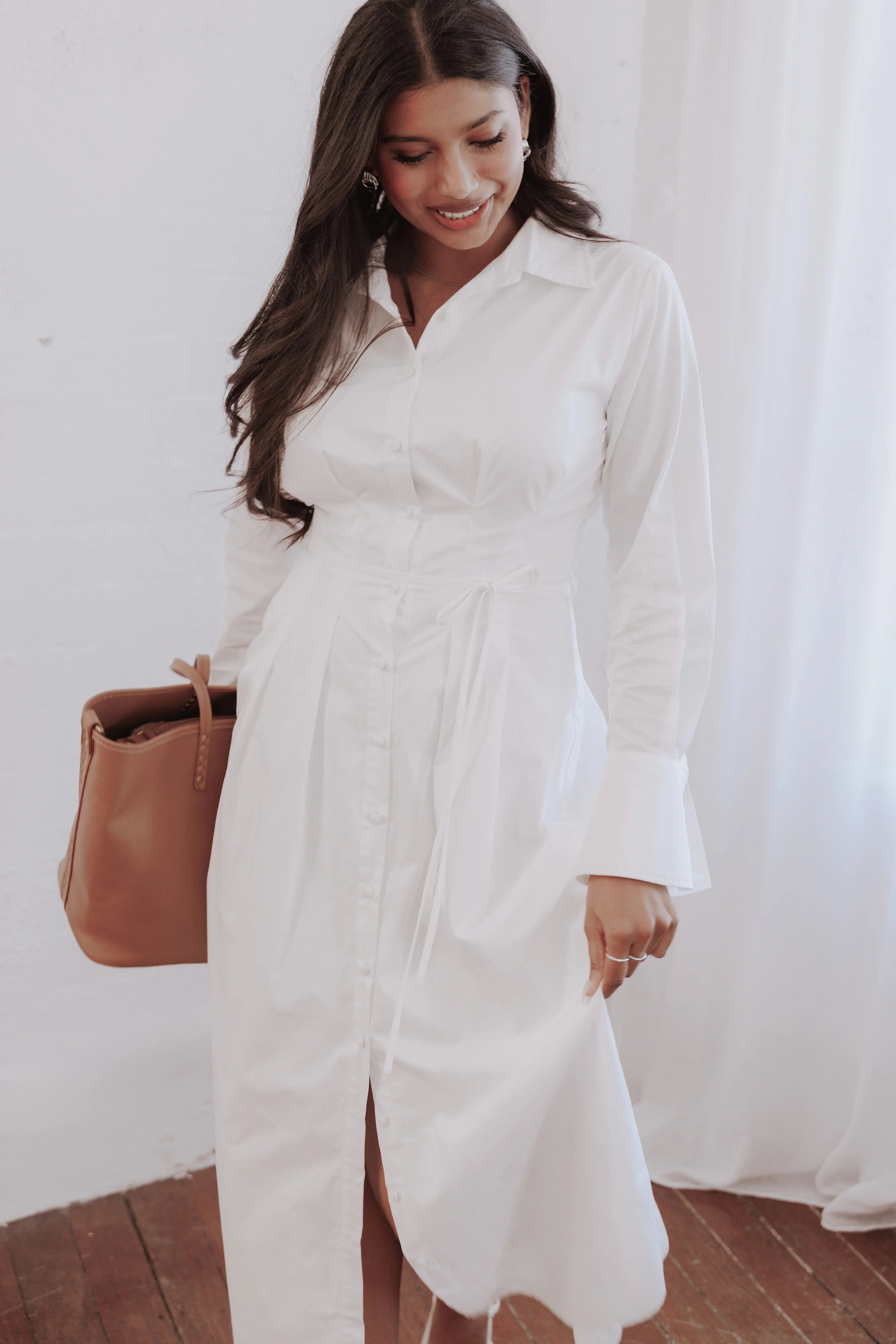 Alexander Shirt Dress Ivory