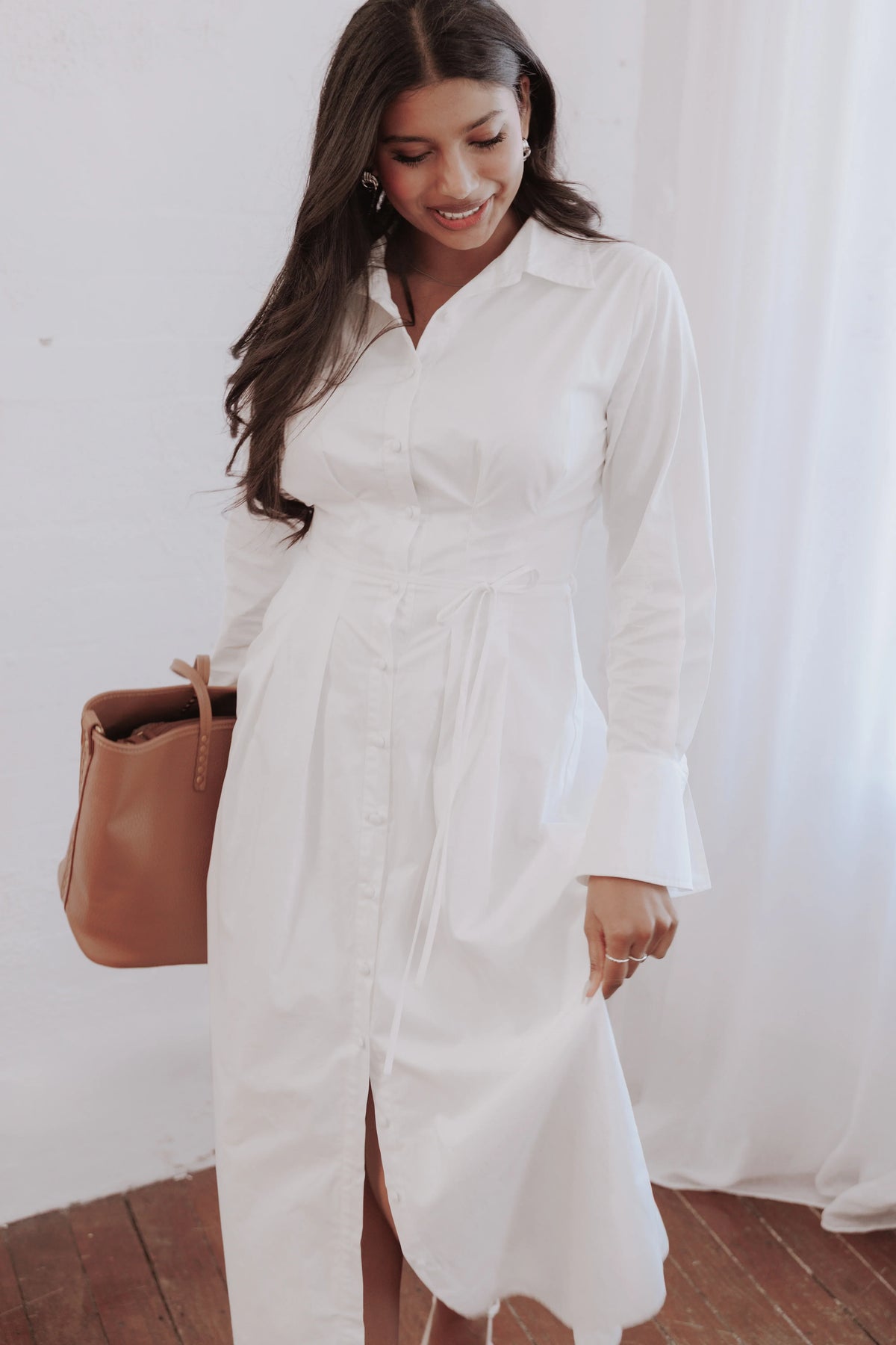 Alexander Shirt Dress Ivory