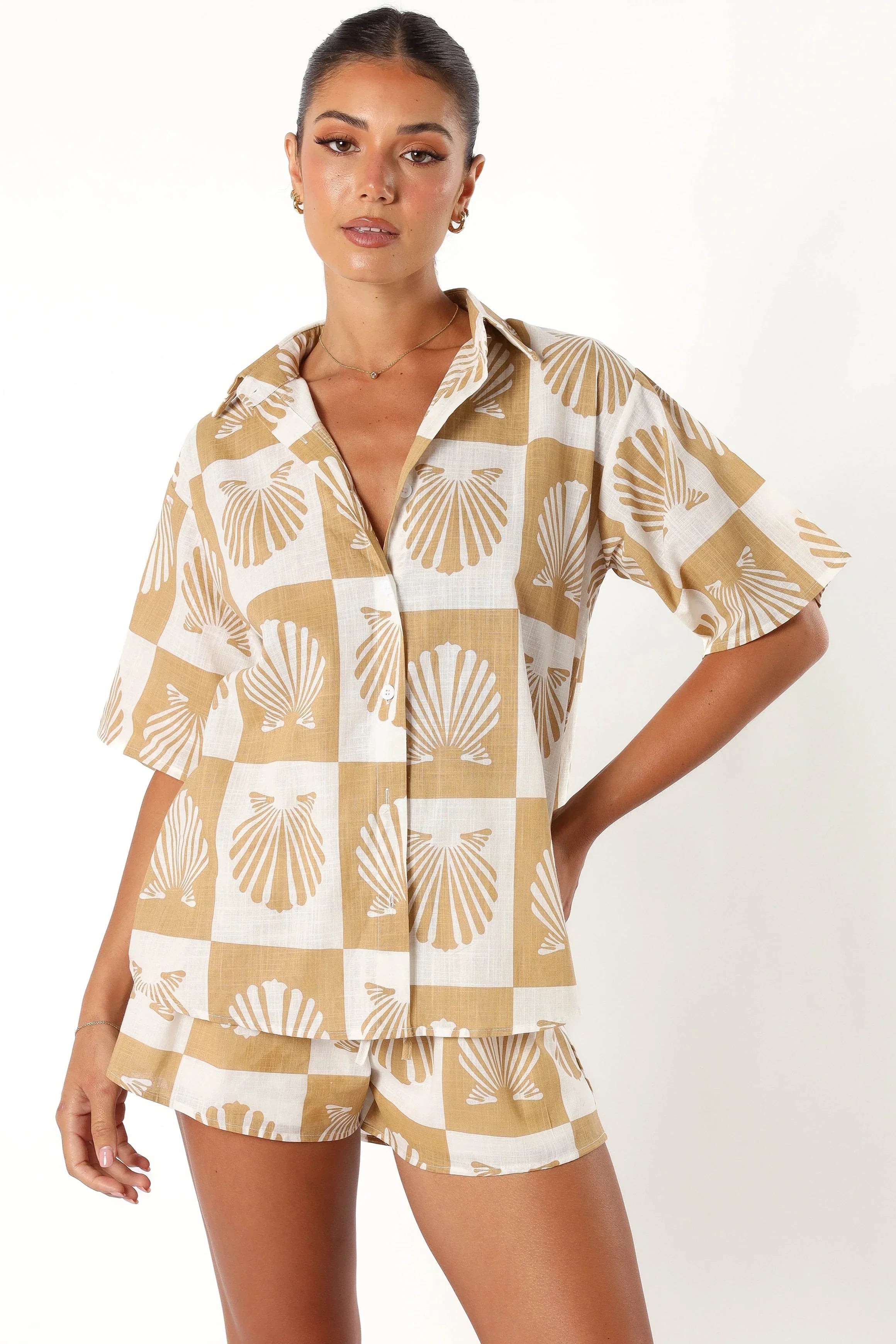 Harvey Short Set Tan