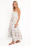 Brooks Maxi Dress White Floral