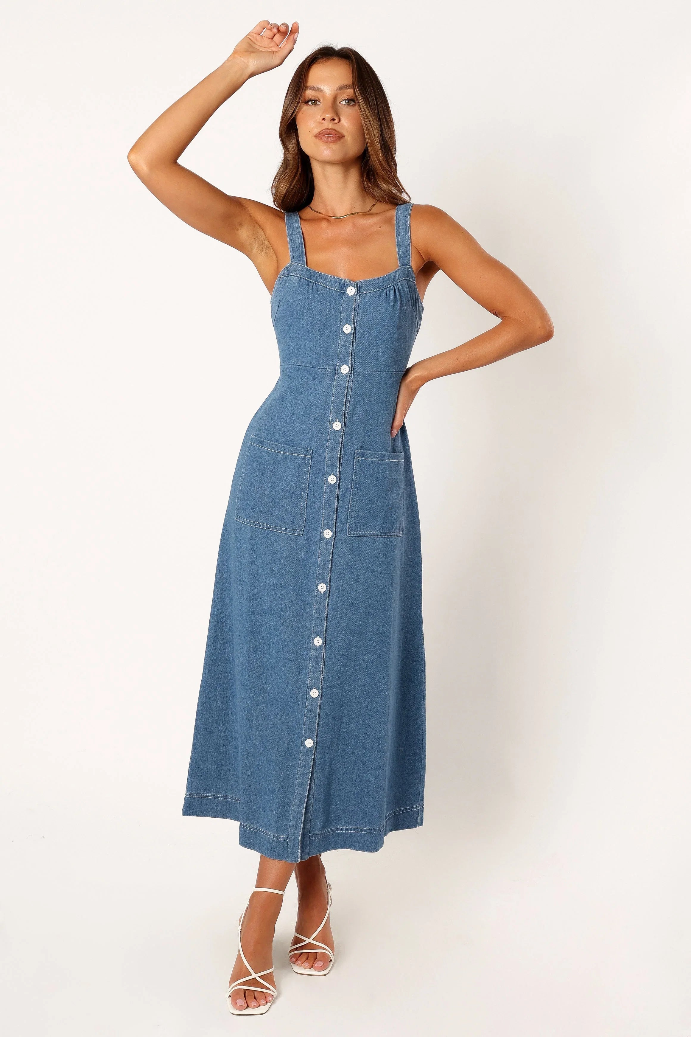 Bettie Midi Dress Denim