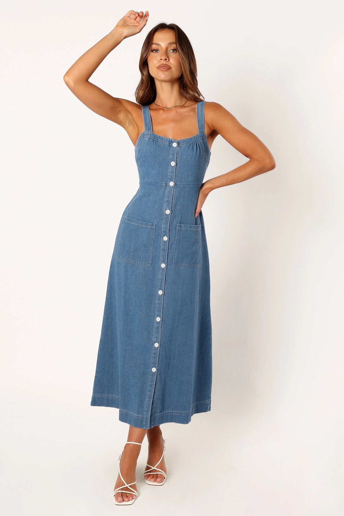 Bettie Midi Dress Denim
