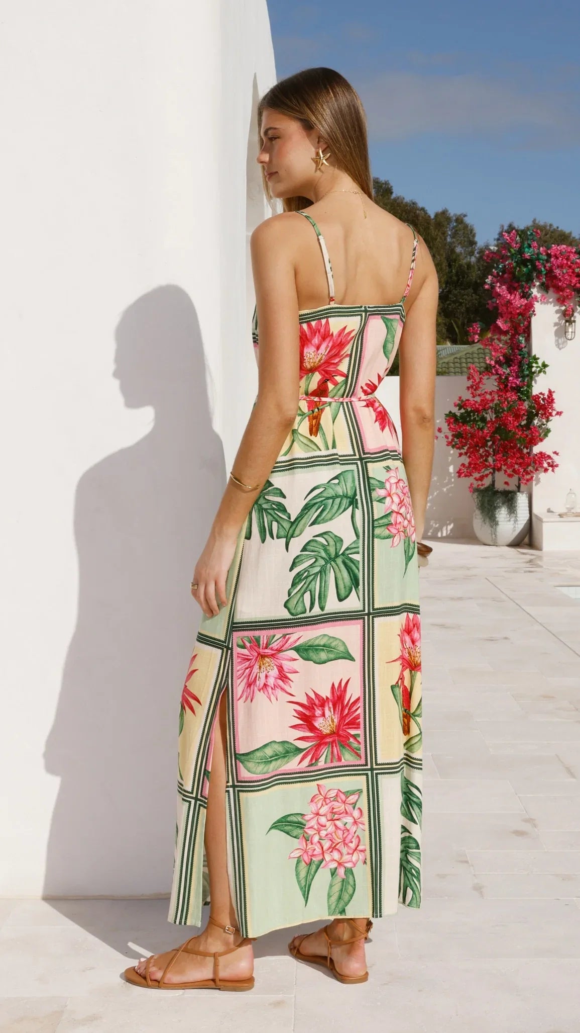Elora Maxi Dress Tropical Bloom