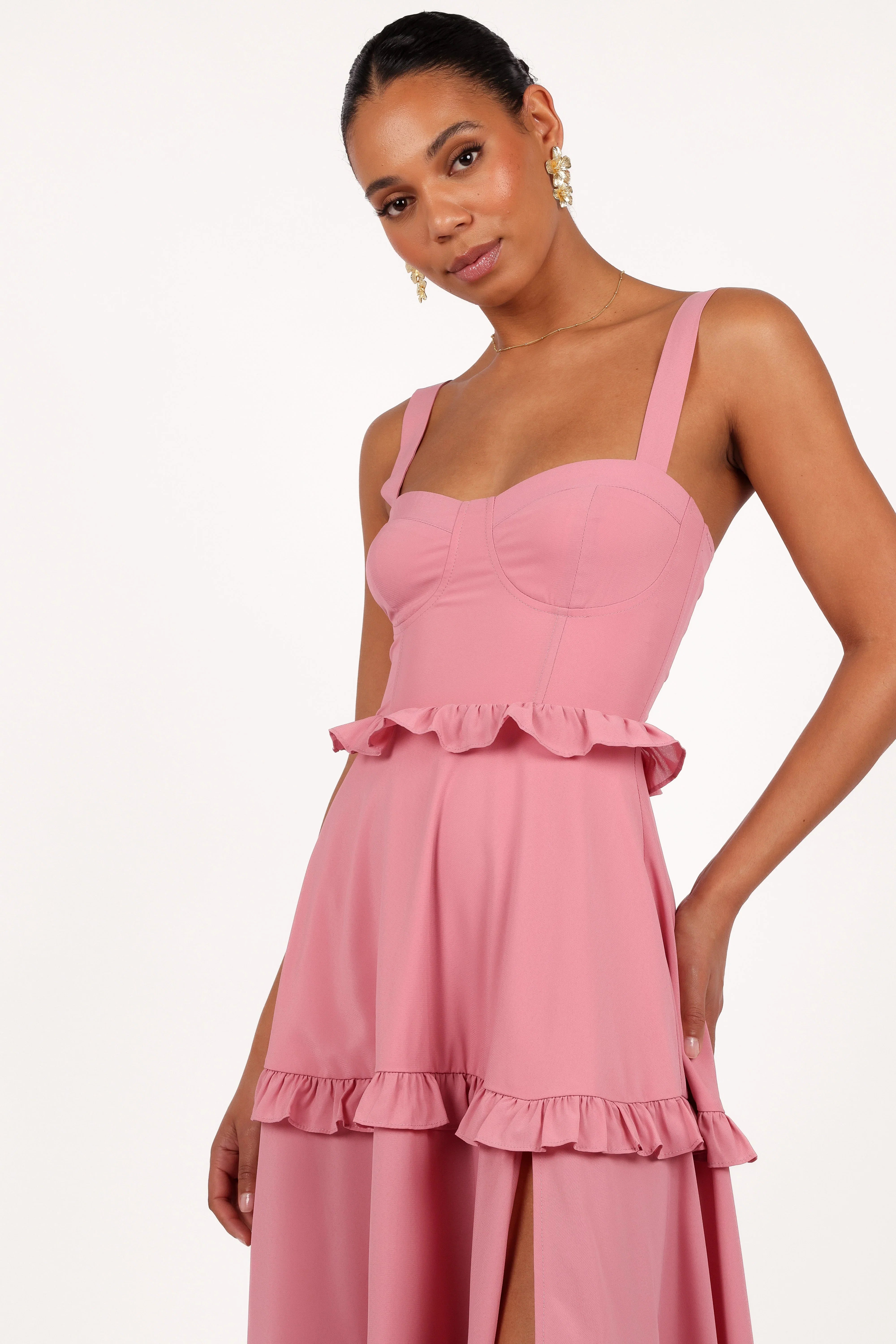 Lillee Tiered Maxi Dress Mauve