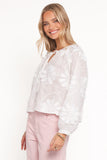 Leire Embroidered Blouse White